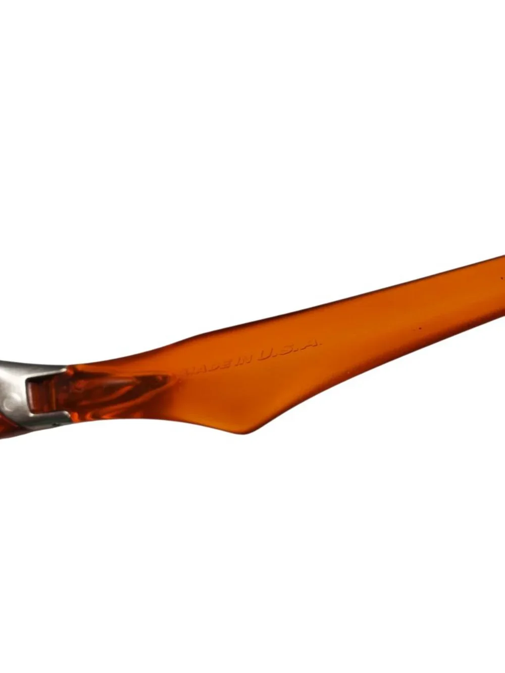 Vintage Y2K Oakley Scar Sunglasses Orange Frames Made USA